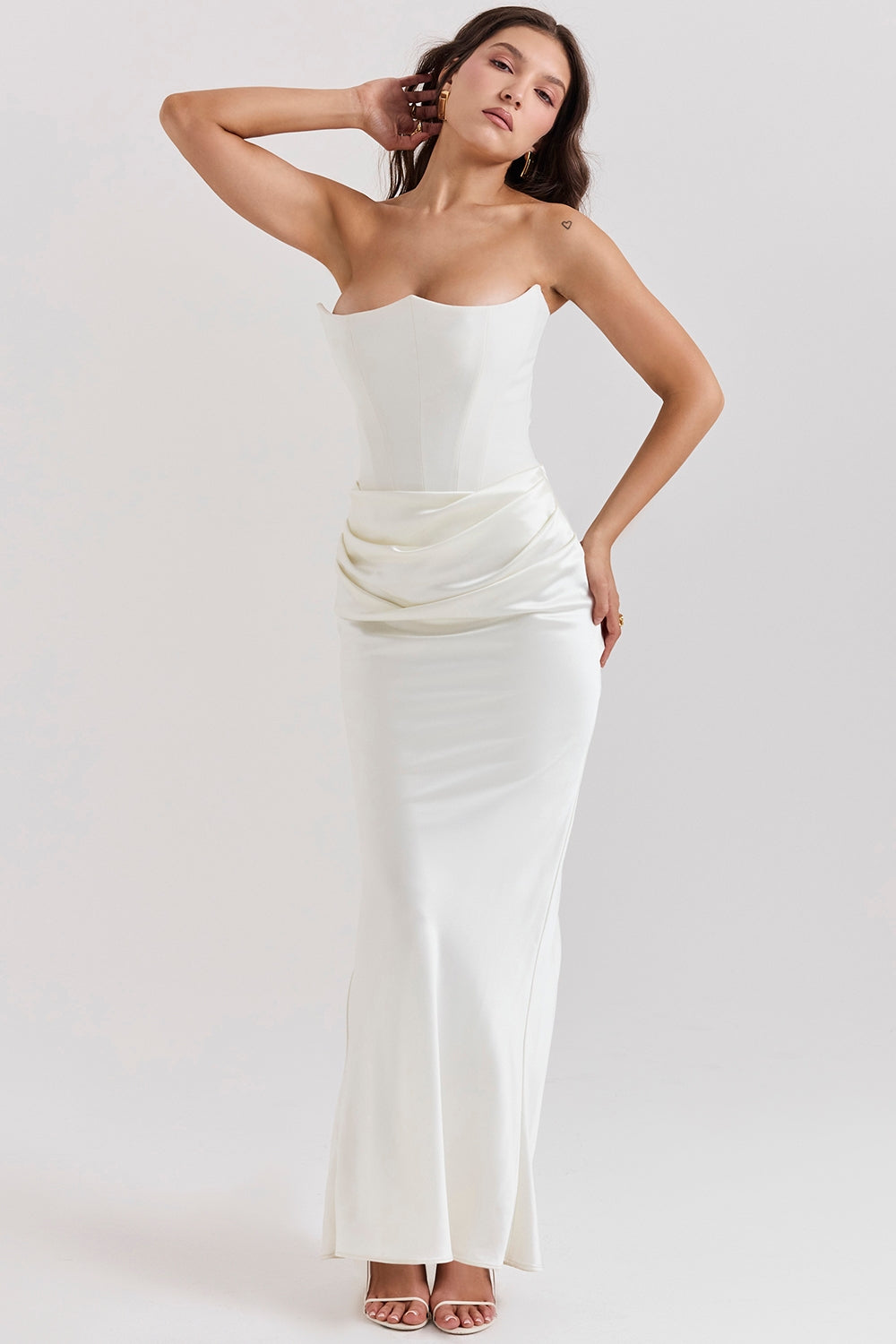 Celestine Satin Maxi Dress