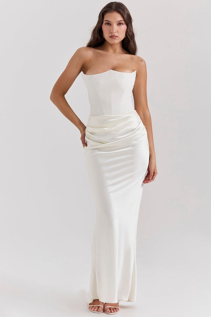 Celestine Satin Maxi Dress