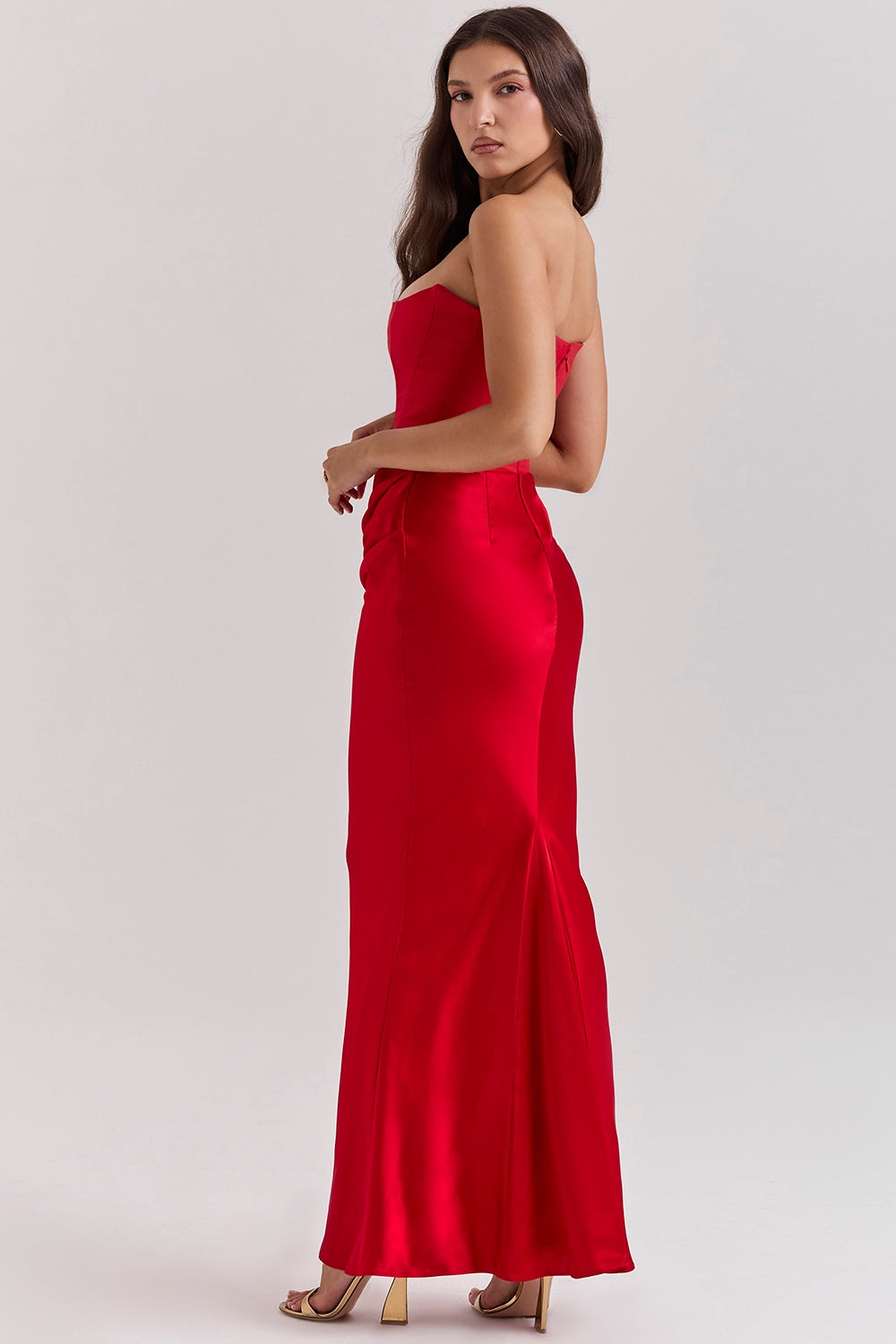 Celestine Satin Maxi Dress