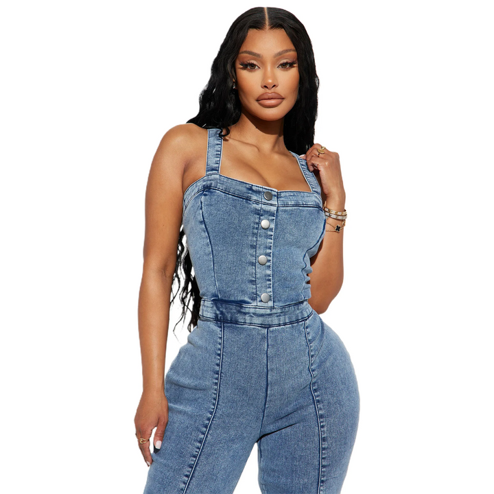 Elara Denim Jumpsuit