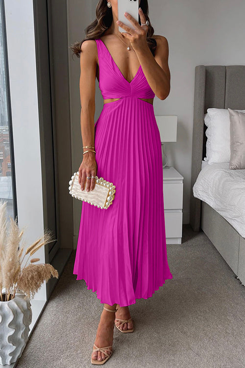 Juliana Pleated Maxi Dress