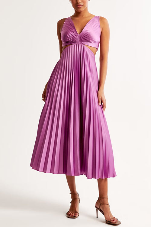 Juliana Pleated Maxi Dress