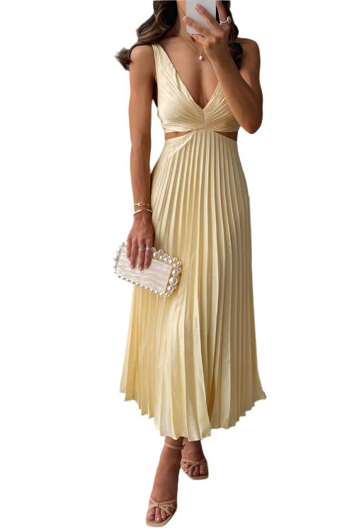 Juliana Pleated Maxi Dress