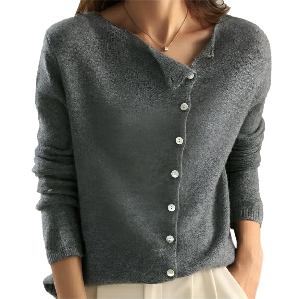 Luna Asymmetrical Wool Sweater