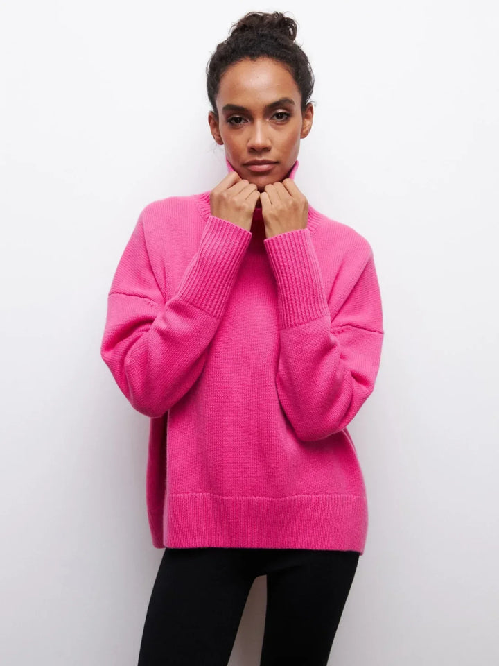 Lydia Ribbed Roll Neck Sweater