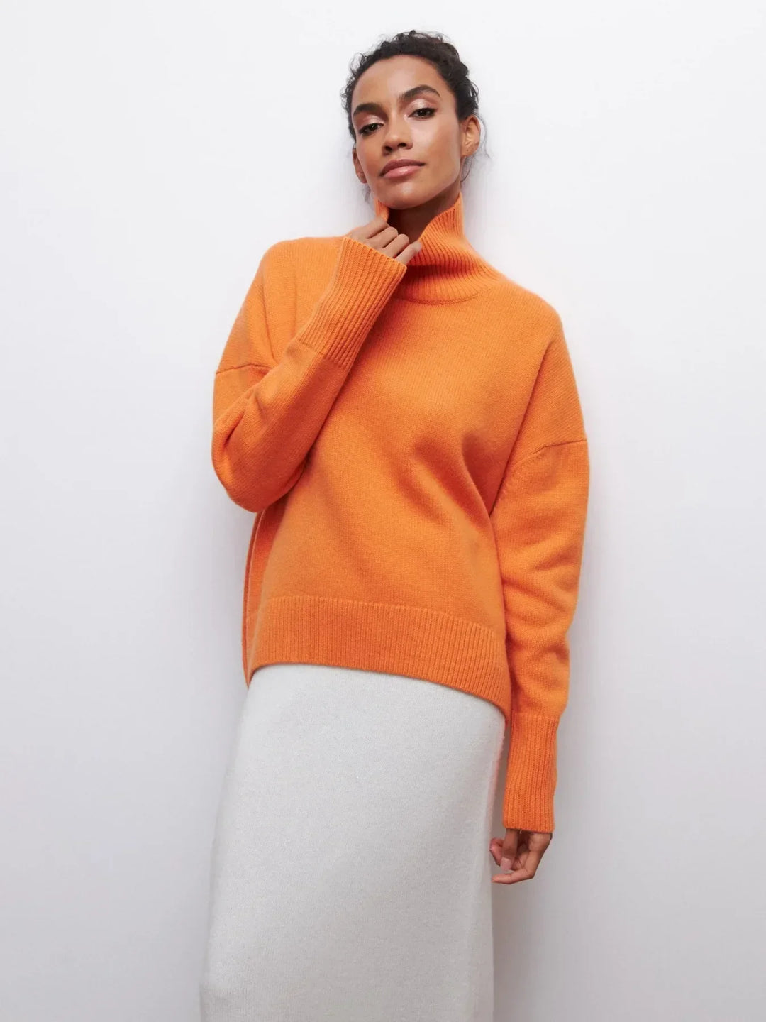 Lydia Ribbed Roll Neck Sweater