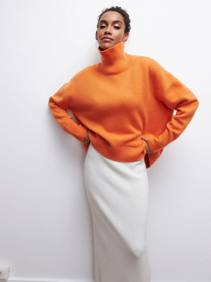 Lydia Ribbed Roll Neck Sweater