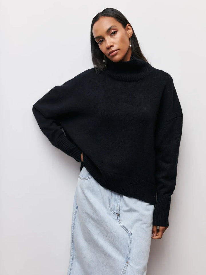 Lydia Ribbed Roll Neck Sweater