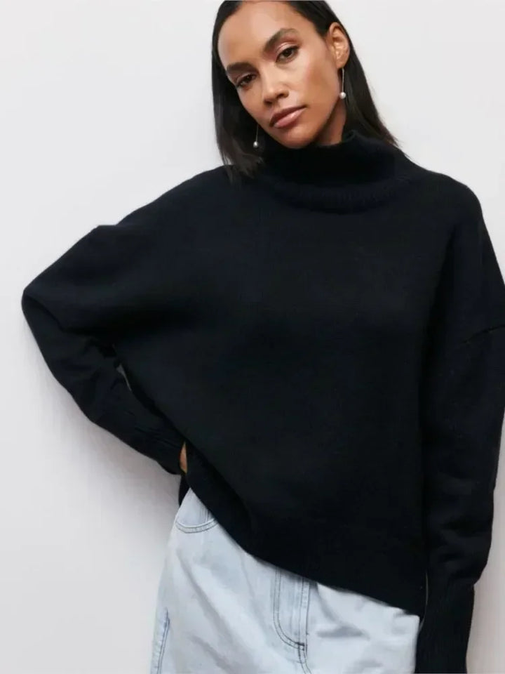 Lydia Ribbed Roll Neck Sweater