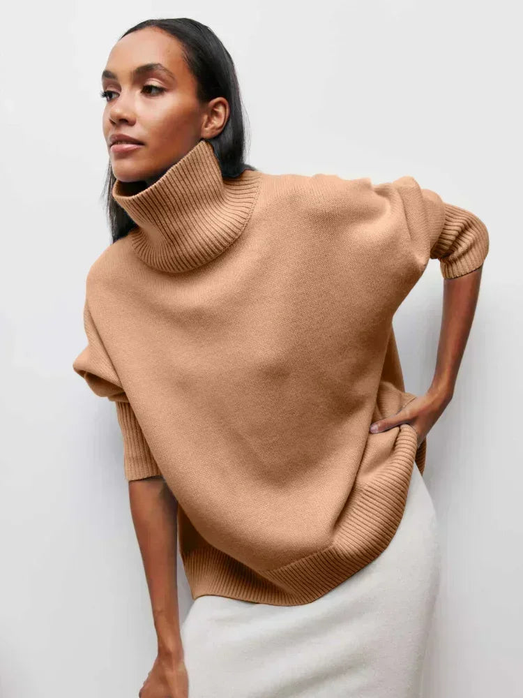 Lydia Ribbed Roll Neck Sweater