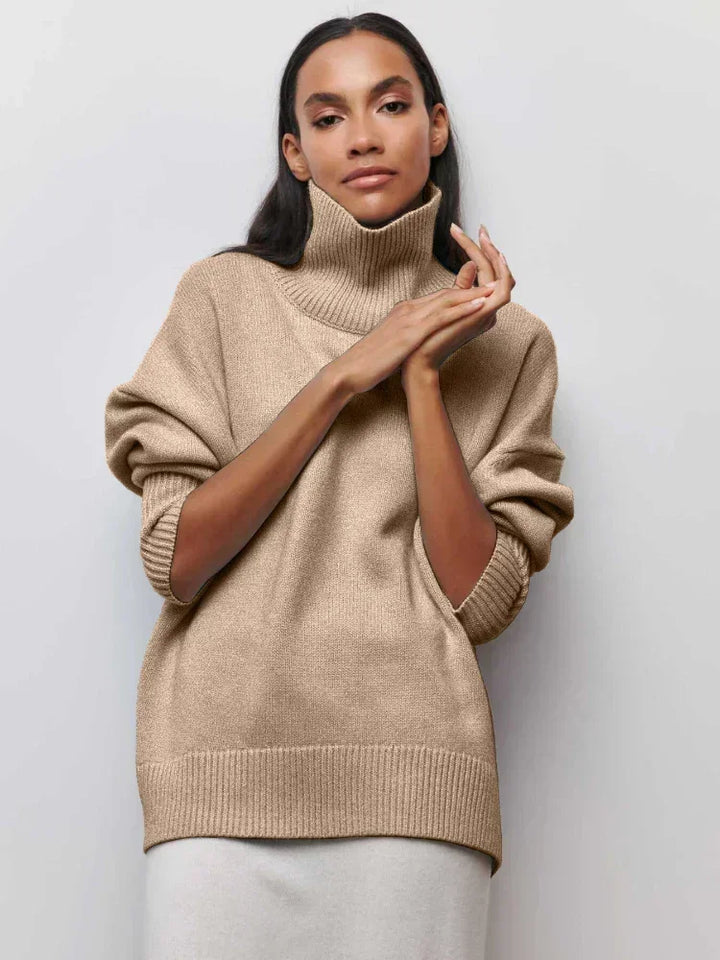 Lydia Ribbed Roll Neck Sweater