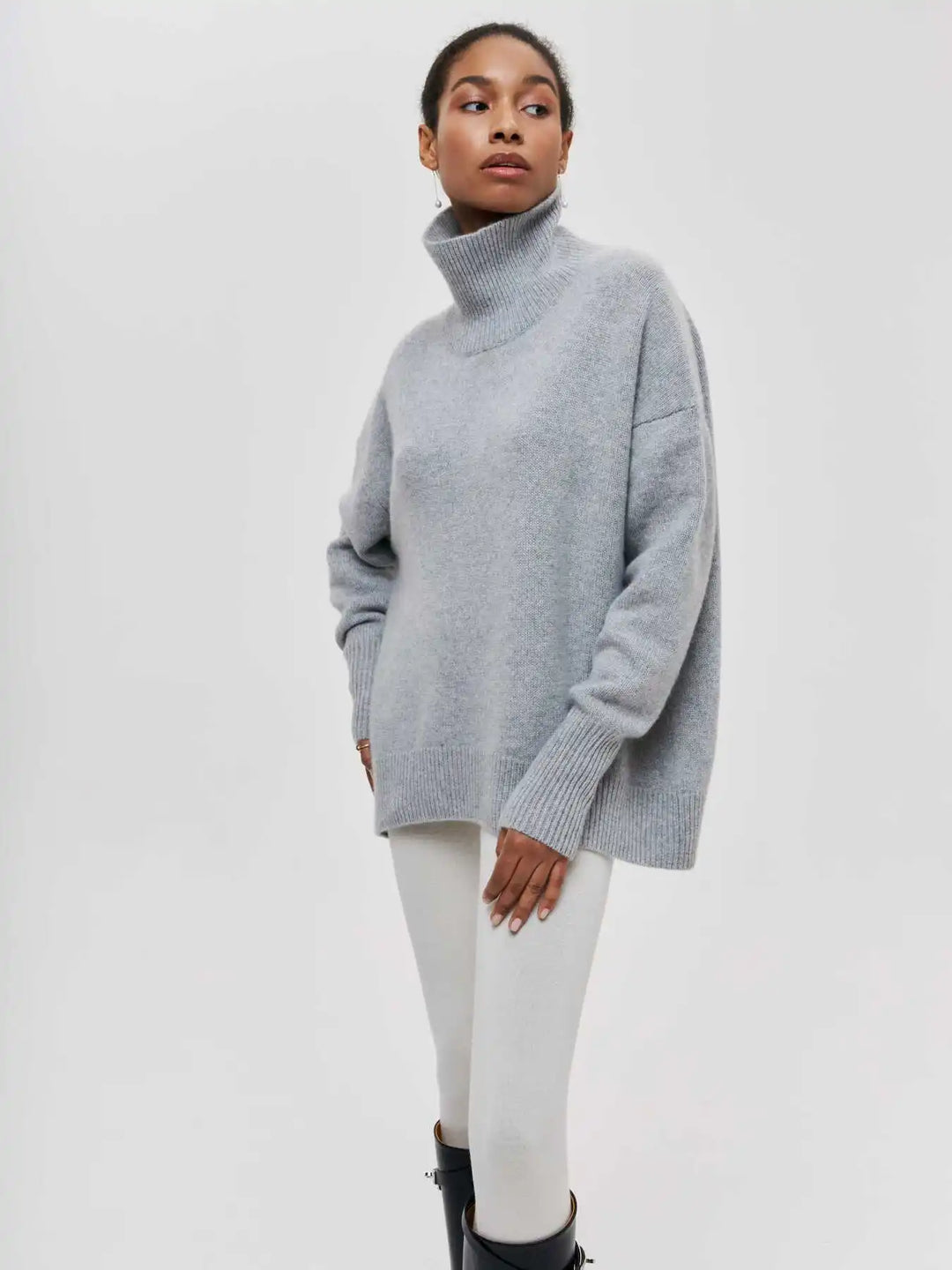 Lydia Ribbed Roll Neck Sweater