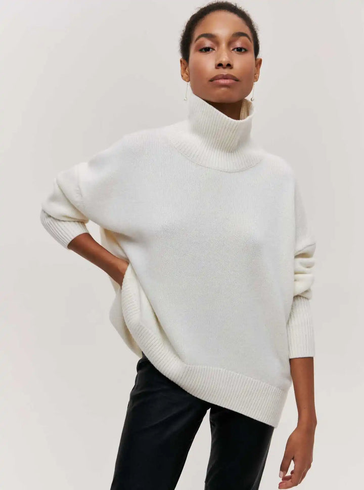 Lydia Ribbed Roll Neck Sweater