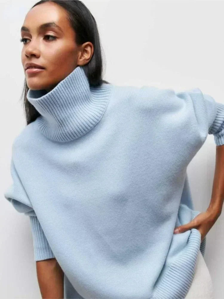 Lydia Ribbed Roll Neck Sweater