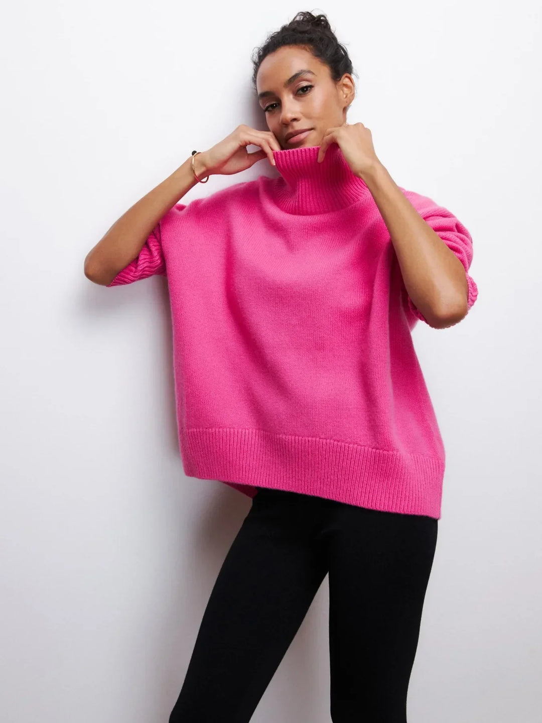 Lydia Ribbed Roll Neck Sweater