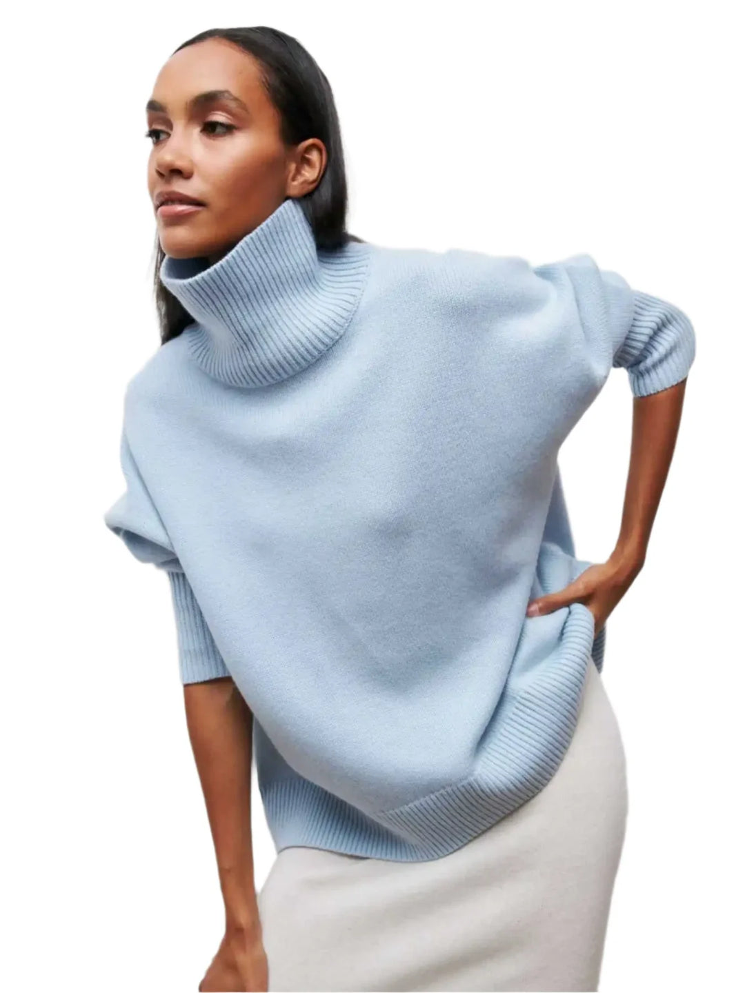 Lydia Ribbed Roll Neck Sweater