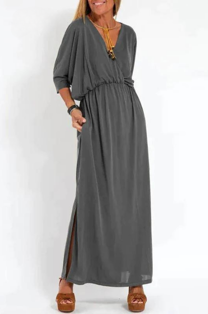 Nadia V-Neck Maxi Dress