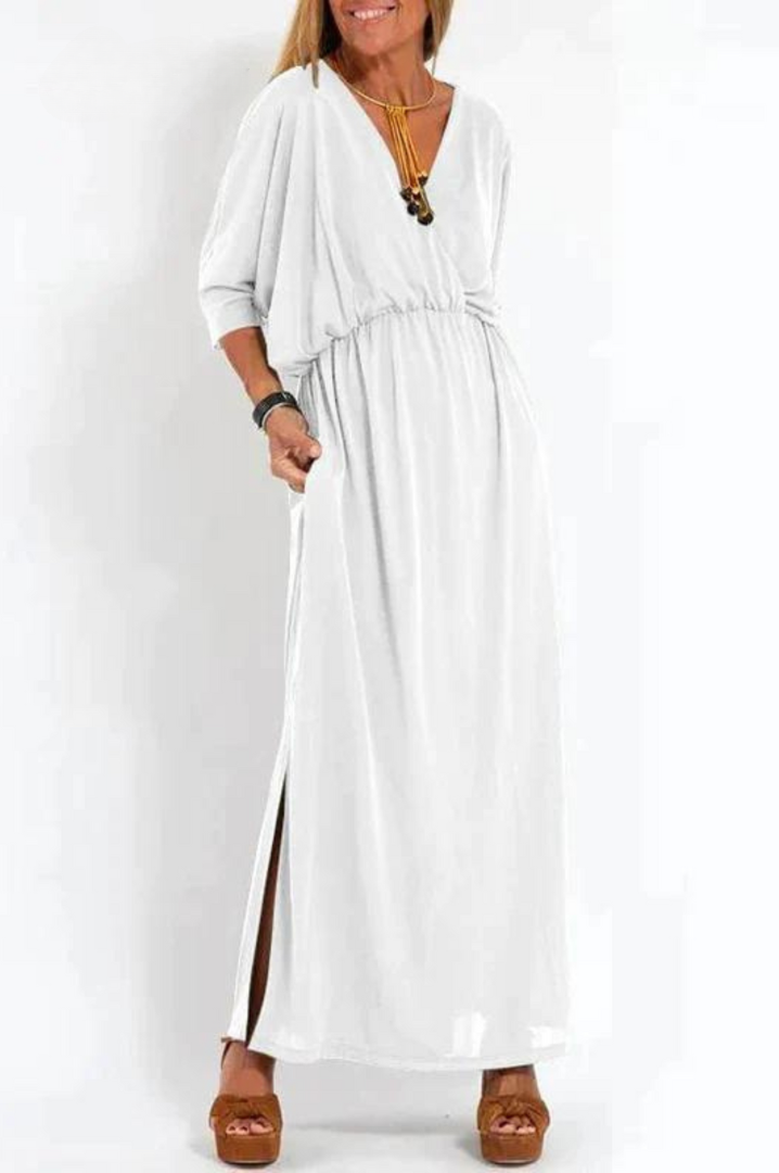 Nadia V-Neck Maxi Dress