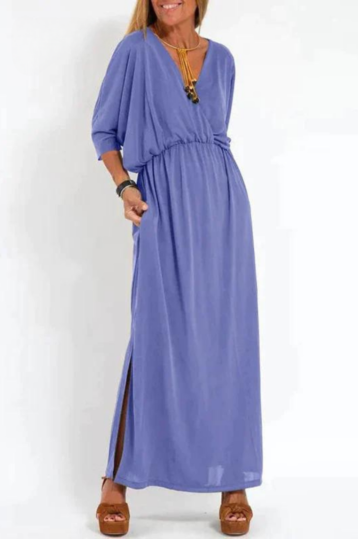 Nadia V-Neck Maxi Dress