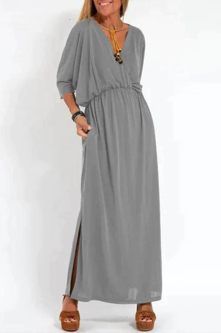 Nadia V-Neck Maxi Dress