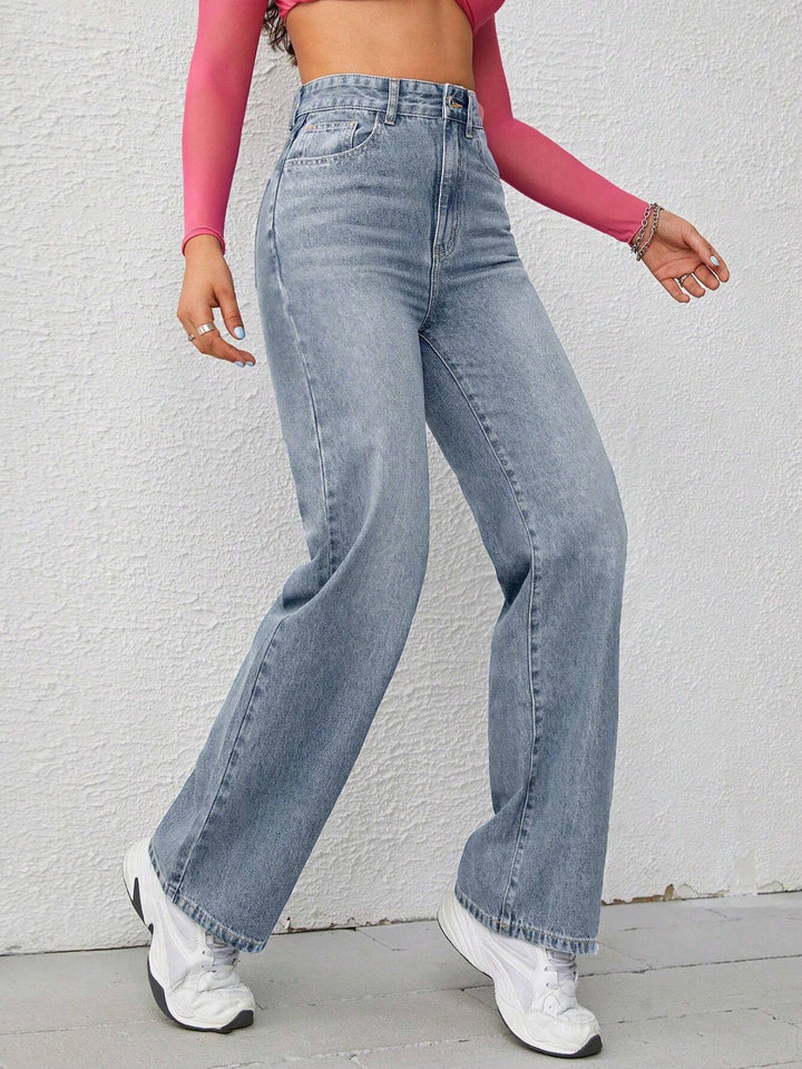 Nova High-Waisted Wide-Leg Jeans