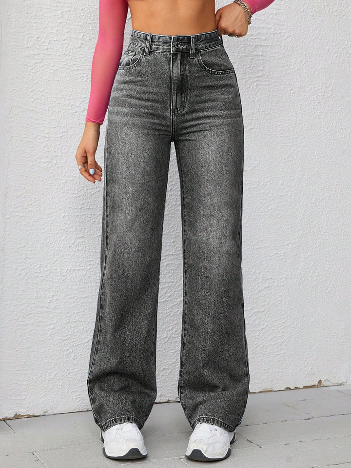 Nova High-Waisted Wide-Leg Jeans