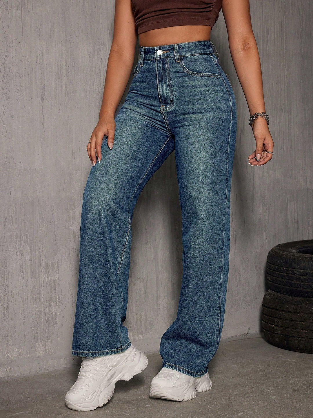 Nova High-Waisted Wide-Leg Jeans