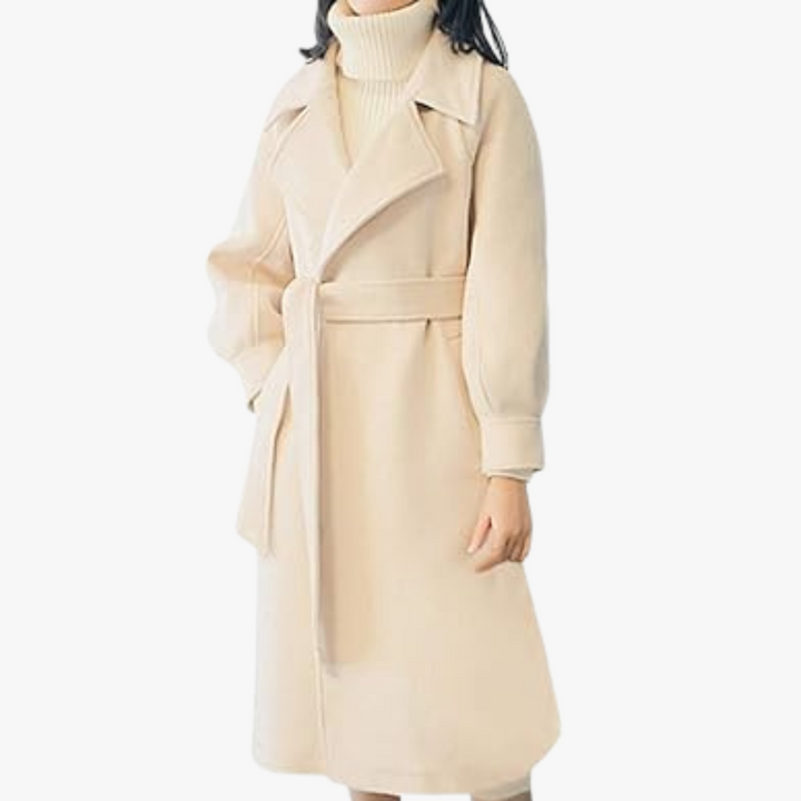 Sophia Double-Breasted Wool Overcoat