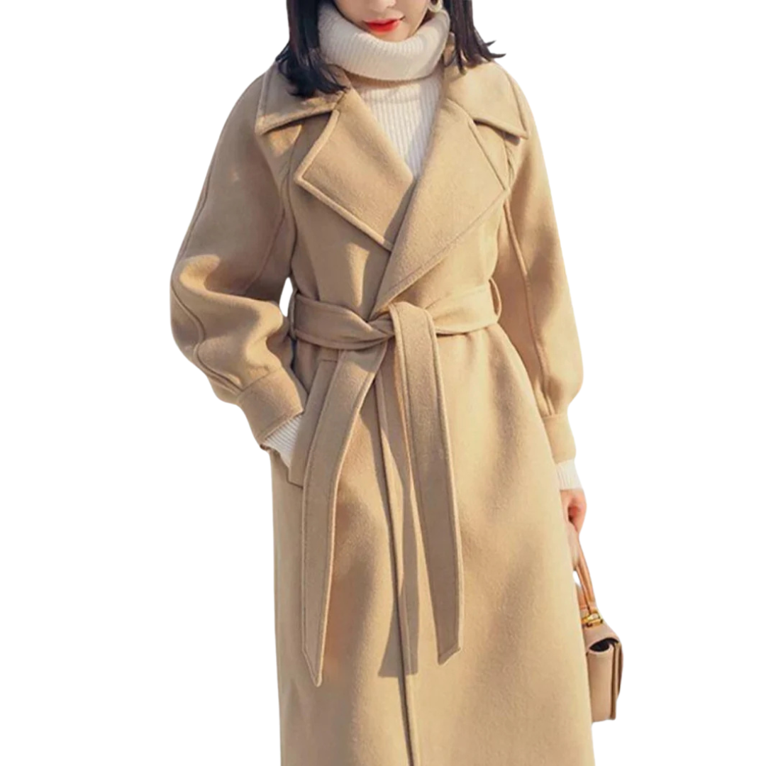 Sophia Double-Breasted Wool Overcoat