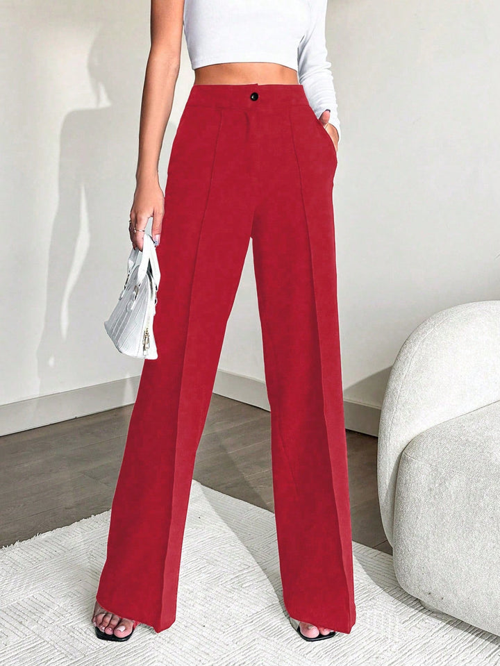 Stacey High-Waisted Wide-Leg Pants