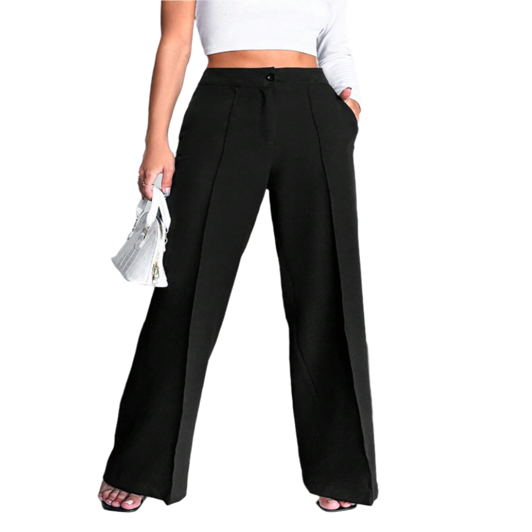 Stacey High-Waisted Wide-Leg Pants