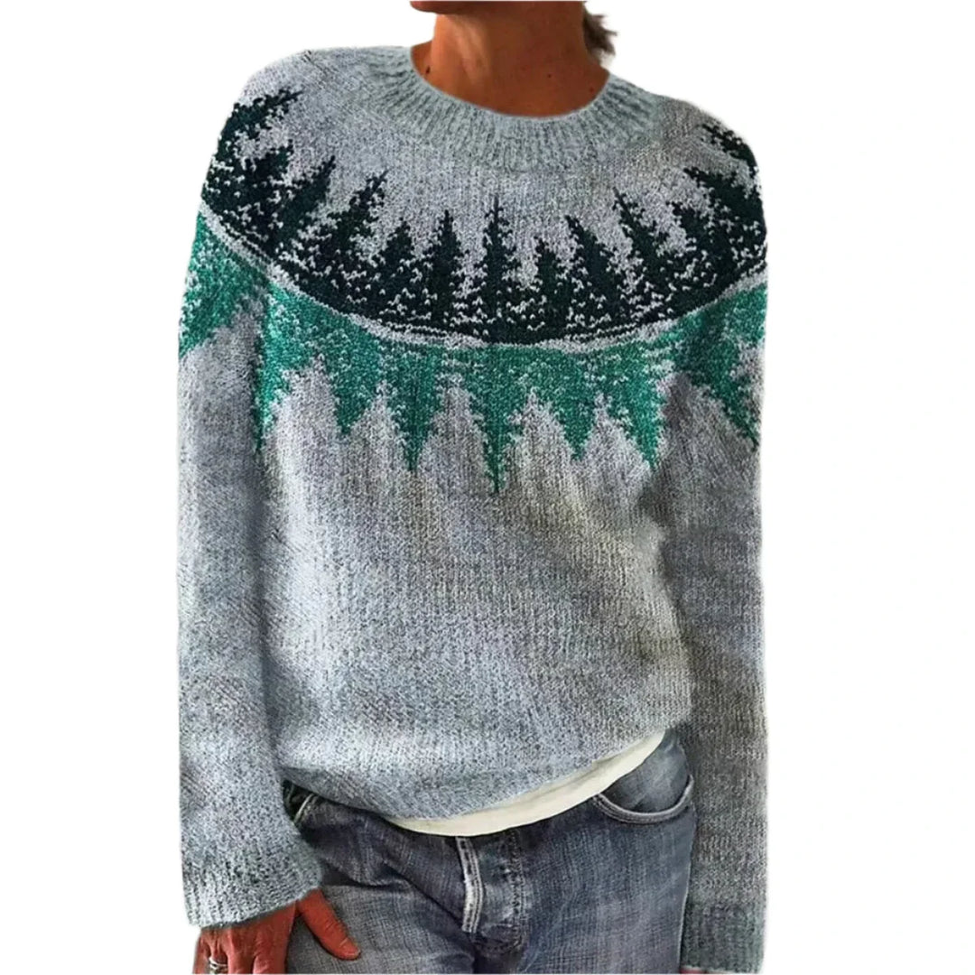 Sylvia Forest Knit Sweater