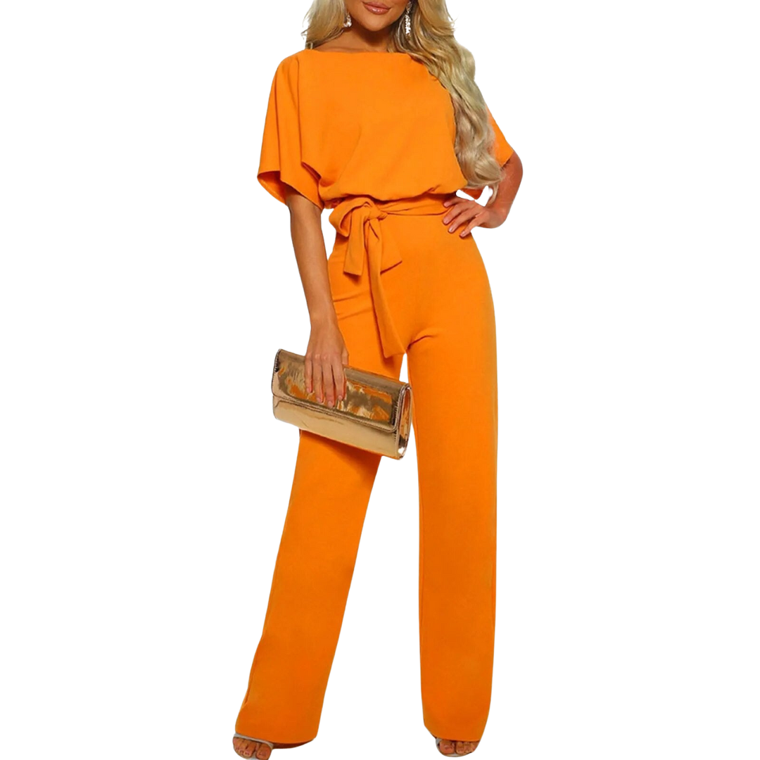 Vicky Boat Neck Jumpsuit